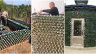 Man gathers plenty empty bottles and uses them to build fine house, video of posh mansion goes viral