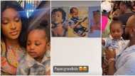 Davido's 2nd son included as singer shares rare video showing portrait of all his billionaire dad's grandkids