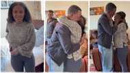 "I travelled at age two": Lady returns from America after 19 years, hugs her father for several minutes