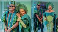 Comedian Mr Macaroni causes stir after posting engagement photos online, fans ask questions