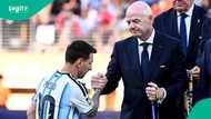 FIFA president Gianni Infantino pays tribute to Lionel Messi after international retirement