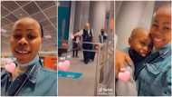 6 years is not 6 days: Emotional clip shows moment lady who travelled abroad in 2016 flies son to join her