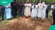 Former Vice President Atiku, El Rufai, others spotted praying at Buhari's grave