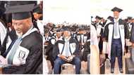 Massive congratulations as Dino Melaye bags law degree, graduation photos emerge