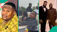 “Outside cemetery chilling”: Cubana Chiefpriest under fire over comment at Davido’s friend’s funeral