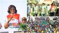 Wife, others hold campaign rally for prominent governorship candidate sent to prison