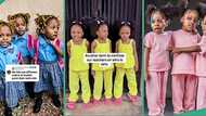 Identical Nigerian triplets get ready to confuse teachers in school with their resemblance