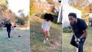 Funny video shows moment dad races against daughter, wins her & screams in excitement