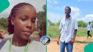 FUNAAB student goes viral after lady questions what she saw on his ID card, many Nigerians react