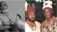 You are ageless: Fans gush over RMD as he shares 23-year-old throwback photo with Pete Edochie