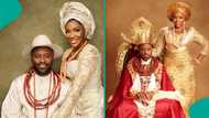 Olu of Warri’s wife draws attention with greeting to monarch at Ghanaian event