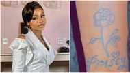 "I am speechless": Iyabo Ojo's daughter Priscilla stunned as 'obsessed' lover tattoos her name on his hand
