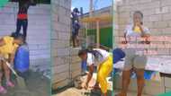 Young mum of 2 builds her house with little support, sleeps in her uncompleted building