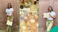 Nigerian lady saves all her NYSC allowance, gives it to her mother