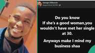 Nigerian man insists good woman can't be single at age 30, his view generates reactions online