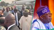 Tinubu invites his longtime friend Papa Ajasco after sighting him at Lagos airport: video