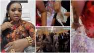 Lady Golfer's billionaire friends fill the floor with money as they make it rain at her birthday party