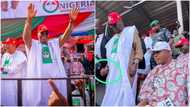 Presidency: Controversies as APC shares picture of Atiku being helped to walk to podium