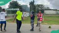 Trending photos: Protester confronts Police amid teargas barrage in Abuja