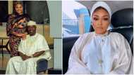 "I might just become Alhaja for real, the thing is sweeting me": Mercy Aigbe says as she rocks lovely outfit