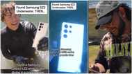 Man goes under river, finds lost Samsung S22 & 7 other phones, tracks the owner, powers it with new charger
