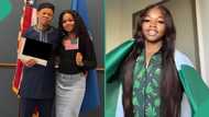 Nigerian lady celebrates her grandfather online as he becomes citizen of United States