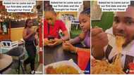 He ignored them: Man ignores love interest, eats alone after she came on their first date with a friend