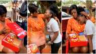 "She came all the way from Owerri": Tears of joy as fan meets Destiny Etiko, showers actress with gifts