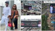Stephanie Coker goes all out to mark hubby's 50th birthday, displays his photos on several billboards in Lagos