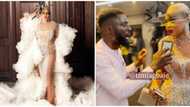 AMVCA: BBNaija Level Up star Diana stunned after interviewer hilariously reacted to her N1.5m dress