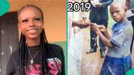 Lady's epic throwback photo taken in 2019 gets attention as she brags on TikTok: "I too fine"