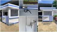Man converts 10 feet container to shop, puts fan and tap, his creative video trends online