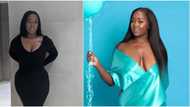 Social media divided over lady's revealing dress as she celebrates 7 years of living without cancer (photo)
