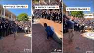 Teacher dances to motivate his students on assembly ground, his pupils screams out, video stirs reactions
