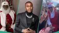 American rapper DaBaby DaBaby dazzles in Santa Claus outfit to share money to his town locals