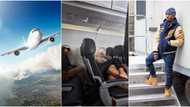 Man shares what he caught two adults doing on aeroplane, says they were like that for 4 hours