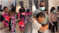 Happy that their parents are still alive, Nigerian kids cry uncontrollably upon receiving mum and dad from UK amid COVID-19 (videos)