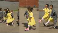 "The softest of heart ever": Little girl shows schoolmate prosthetic leg, they hug her, video goes viral