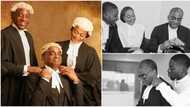 Family legacy: Check out powerful portrait of Obafemi Awolowo's grandson Segun, wife and son who are all lawyers