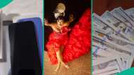 Caramel Plugg shows off dollars, expensive gifts from her new man after split from Burna Boy's friend