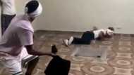 Two young men engage in funny pillow fight, their video sparks massive reactions