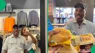 Lady takes dad out to have fun, buys burgers, shoe, others for him, heartwarming video trends