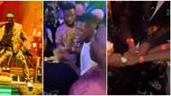 People's boyfriends: Men fight for ownership of Wizkid's sweaty towel, share it among themselves in video