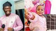 The baby that has refused to call mummy: Comedian Seyi Law celebrates 2nd daughter as she turns big 1