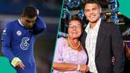 Chelsea and Porto stand with Thiago Silva following his mother Angela Maria's death