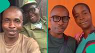 Video shows sweet moment corps member visited husband who sells motor spare parts