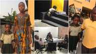 Bank opens account for little girl found studying at night with ATM gallery light