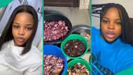 Lady receives meat from husband as push gift, rejoices in video: "Oh my sweet man"