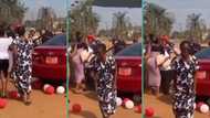 "She dey reason her life": Girl's reaction after witnessing someone receive car gift on Val's day trends