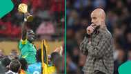 Man City coach Pep Guardiola reacts as CAF strips Senegal of AFCON 2025 title
